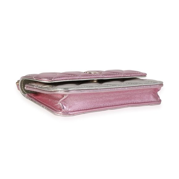 Chanel Iridescent Quilted Lambskin Coco Punk Flap Clutch with Chain - Picture 6 of 8